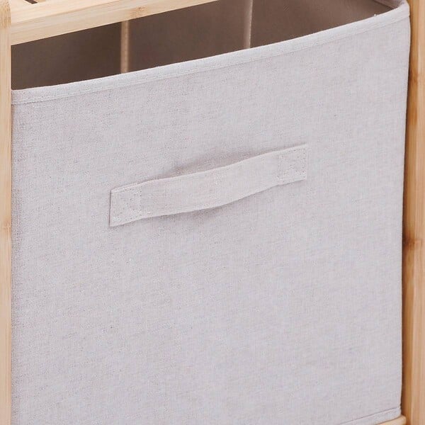5 FIVE SIMPLY SMART - Etagère 2 niveaux Tidy Box bois clair - large