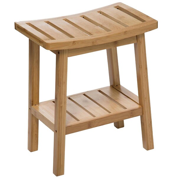 5 FIVE SIMPLY SMART - Tabouret rangement bambou - large