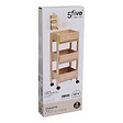 5 FIVE SIMPLY SMART - Desserte Cane 3 niveaux bois clair - vignette