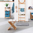 5 FIVE SIMPLY SMART - Tabouret pliant d'appoint bambou - vignette