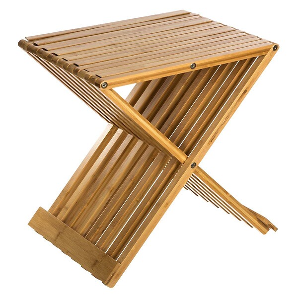 5 FIVE SIMPLY SMART - Tabouret pliant d'appoint bambou - large