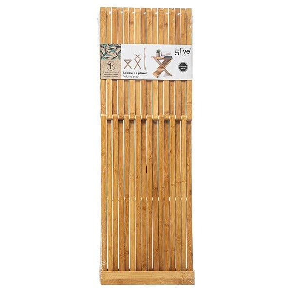 5 FIVE SIMPLY SMART - Tabouret pliant d'appoint bambou - large