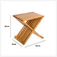 5 FIVE SIMPLY SMART - Tabouret pliant d'appoint bambou - vignette