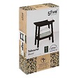 5 FIVE SIMPLY SMART - Tabouret rangement bambou noir - vignette