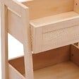 5 FIVE SIMPLY SMART - Etagère Cane 3 niveaux H80cm bois clair - vignette