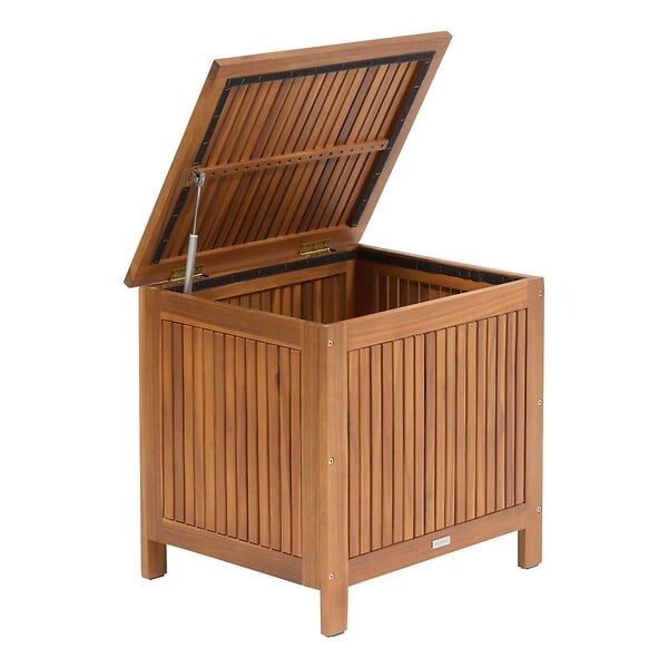 HESPERIDE - Coffre de rangement 100L beige acacia - large