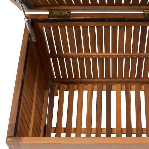 HESPERIDE - Coffre de rangement 100L beige acacia - large