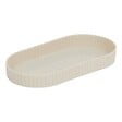5 FIVE SIMPLY SMART - Lot distributeur de savon et gobelet strié beige - vignette