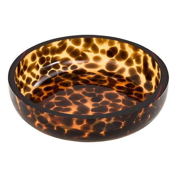 5 FIVE SIMPLY SMART - Porte-savon en verre Dotty flammes marron - large