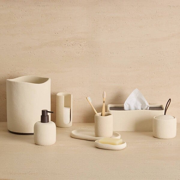 5 FIVE SIMPLY SMART - Boîte à mouchoirs Oleya beige - large