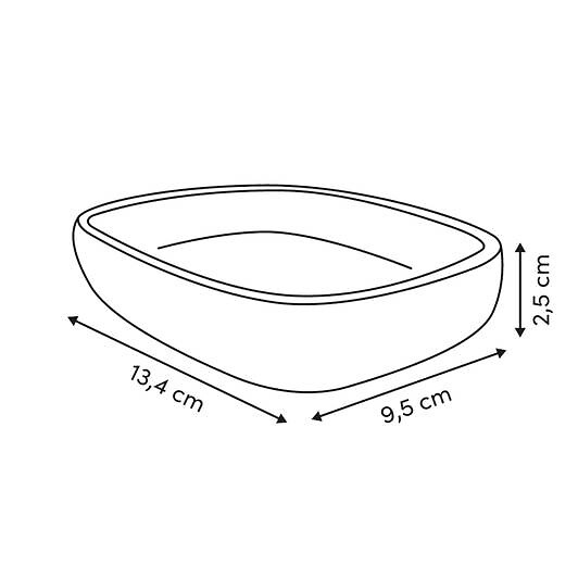 5 FIVE SIMPLY SMART - Porte-savon Cloudy blanc H,2,5 cm - large