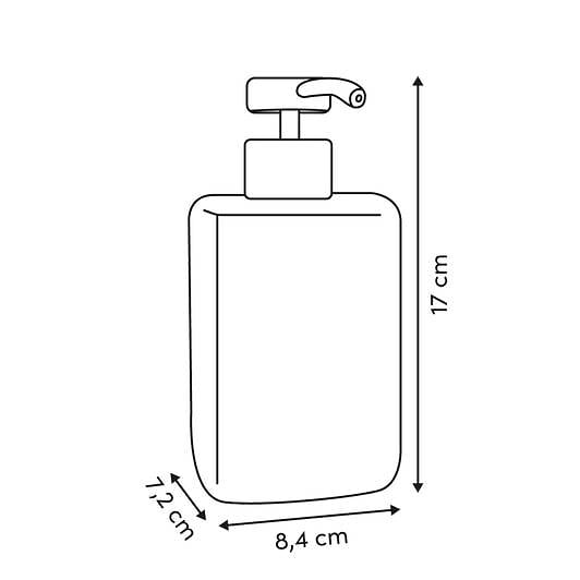 5 FIVE SIMPLY SMART - Distributeur de savon Cloudy blanc 370 ml - large