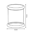 5 FIVE SIMPLY SMART - Pot rangement à cotons verre teinté marron - vignette