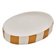 5 FIVE SIMPLY SMART - Porte-savon Strio rayures orange blé H3cm - vignette