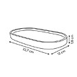 5 FIVE SIMPLY SMART - Plateau Strio 24cm rayures rose blé en grès - vignette
