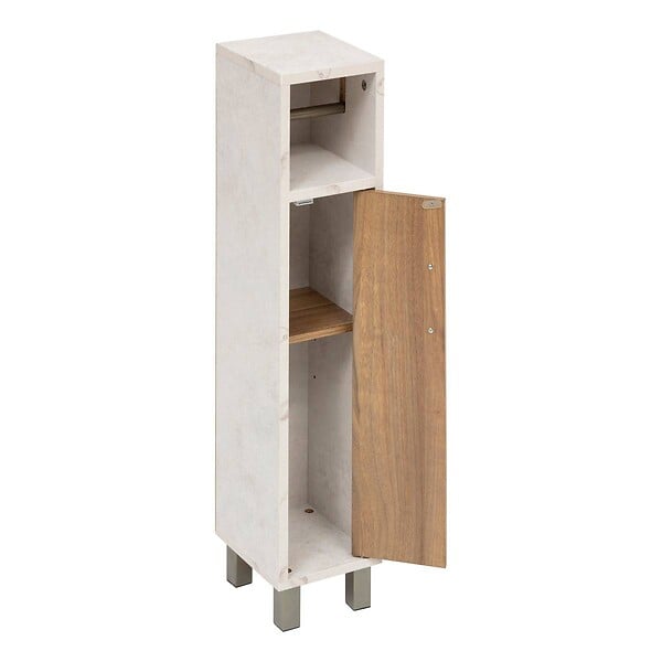 5 FIVE SIMPLY SMART - Dérouleur WC 1 porte Come bois et effet marbre - large