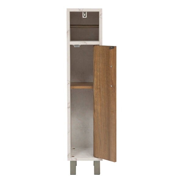 5 FIVE SIMPLY SMART - Dérouleur WC 1 porte Come bois et effet marbre - large