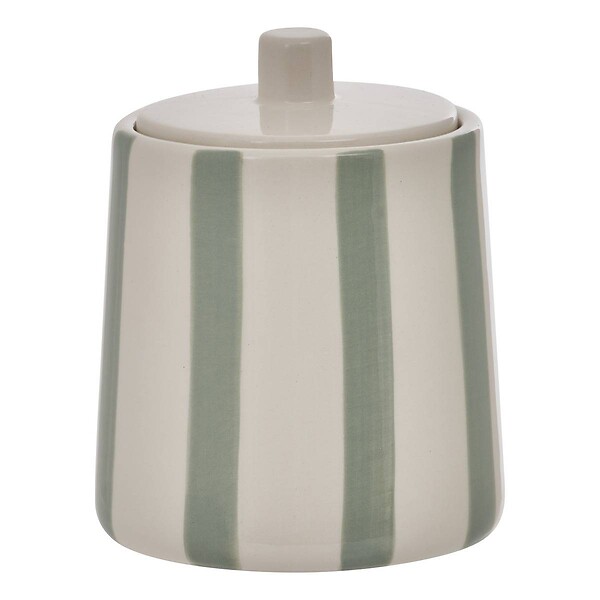5 FIVE SIMPLY SMART - Pot à cotons Strio 10,2 x 12,8 cm vert - large