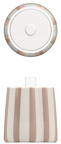 5 FIVE SIMPLY SMART - Pot à cotons Strio 10,2 x 12,8 cm rose - large