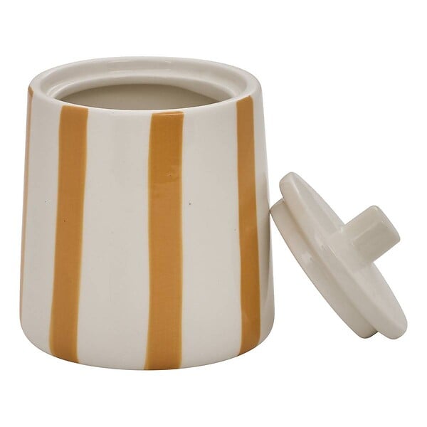 5 FIVE SIMPLY SMART - Pot à cotons Strio 10,2 x 12,8 cm jaune - large