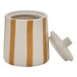 5 FIVE SIMPLY SMART - Pot à cotons Strio 10,2 x 12,8 cm jaune - vignette