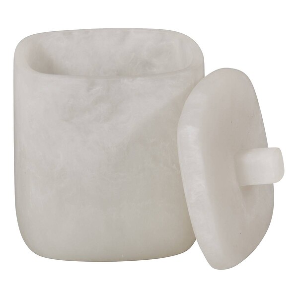 5 FIVE SIMPLY SMART - Pot à cotons Cloudy 9 x13 cm blanc - large