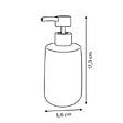 5 FIVE SIMPLY SMART - Distributeur de savon Strio à rayures rose blé 400ml - vignette