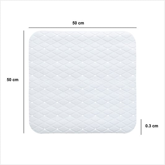 5 FIVE SIMPLY SMART - Fond de douche antidérapant en plastique 50x50cm - large