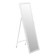ATMOSPHERA - Miroir sur pied effet marbre 35x125cm - Noir - vignette
