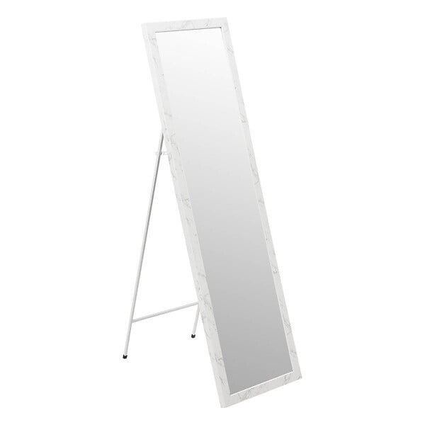 ATMOSPHERA - Miroir sur pied effet marbre 35x125cm - Noir - large