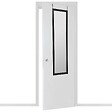 ATMOSPHERA - Miroir Porte Plastique 35 x 125 Paco - vignette