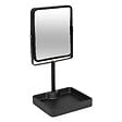 5 FIVE SIMPLY SMART - Miroir "Glass" pivotant noir 30x15,2cm - vignette