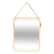 5 FIVE SIMPLY SMART - Miroir mural avec lanière en cuir 45x35cm - vignette