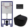 SWISS AQUA TECHNOLOGIES - Pack WC bâti-support autoportant + WC suspendu sans bride Ceramia PixL avec abattant SoftClose + plaque (STCEPXBMT02-U) - vignette