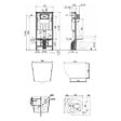 SWISS AQUA TECHNOLOGIES - Pack WC bâti-support autoportant + WC suspendu sans bride Ceramia PixL avec abattant SoftClose + plaque (STCEPXBMT02-U) - vignette