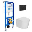 ROCA - Pack WC bâti-support + WC suspendu sans bride Ceramia avec abattant SoftClose + plaque (ROCE14WT06-FR) - vignette