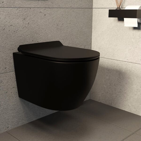 GROHE - Solido pack WC bâti-support autoportant + WC suspendu sans bride Ceramia PixL avec abattant SoftClose + plaque (GRCEPXBMT01-FR) - large
