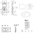 GEBERIT - Pack WC bâti-support Duofix 112cm + WC suspendu Ceramia Vortex rimless + abattant SoftClose + plaque blanche (CETORGEB3) - vignette
