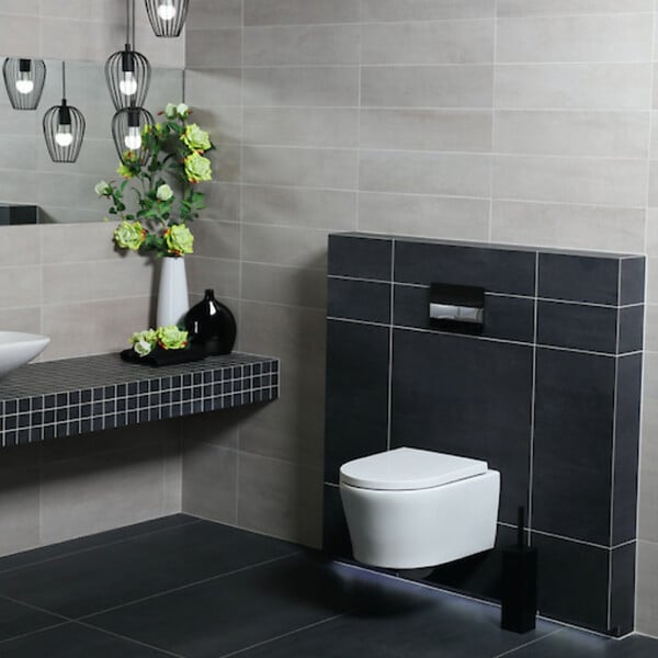 SWISS AQUA TECHNOLOGIES - Pack WC bâti ECO 2L Swiss Aqua Technologies + WC suspendu Swiss Aqua Technologies + plaque blanc brillant (STESTBRWR01-FR) - large