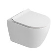 GROHE - Rapid SL Pack WC bâti autoportant + WC suspendu sans bride Ceramia avec abattant SoftClose + plaque blanche (GRRCEPXWR05FR-FS) - vignette