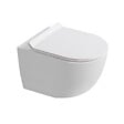 CERAMIA - PixL WC suspendu en céramique Vortex , fixations invisibles + abattant Soft-Close, Blanc mat (CEPX010RTORPWM) - vignette