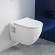 GEBERIT - Duofix pack WC bâti-support + WC suspendu sans bride Swiss Aqua Technologies avec abattant SoftClose + plaque (GEBSTPRWR01-FR) - vignette