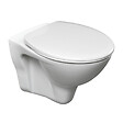 VILLEROY & BOCH - Pack WC Bâti-support sol mur Villeroy & Boch + WC suspendu Jika Neo + Abattant thermoplastique + Plaque noire (VCNSLPRO4) - vignette