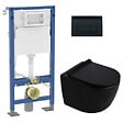 GEBERIT - Duofix pack WC bâti-support autoportant + WC suspendu sans bride Ceramia PixL avec abattant SoftClose + plaque (GEBCEPXBMT06-FR) - vignette