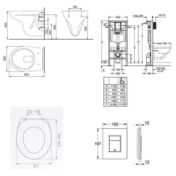 GROHE - Pack WC Bâti Autoportant Solido + WC suspendu Jika Neo avec abattant + Plaque chrome (AUTOPORTANT-S-LINEPRO-1) - large