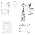 GROHE - Pack WC Bâti Autoportant Solido + WC suspendu Jika Neo avec abattant + Plaque chrome (AUTOPORTANT-S-LINEPRO-1) - vignette