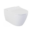 VILLEROY & BOCH - Pack WC Bâti-support Villeroy & Boch Viconnect + WC sans bride, fixations invisibles + Abattant frein de chute + Plaque Blanche - vignette