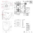 GROHE - Pack WC Bâti-support Rapid SL + WC SAT Vortex sans bride + Abattant SoftClose + Plaque noire matte (RSLVORTEXKF0) - vignette