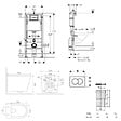 GEBERIT - Pack WC bâti-support Duofix UP100 + WC suspendu Ceramia Vortex rimless + abattant SoftClose + plaque blanche (GEBCE14WT01FR-FS) - vignette