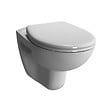 GEBERIT - Pack Bati-support Geberit Autoportant Duofix + WC sans bride Vitra Normus Spin+ Abattant softclose + Plaque blanche (Normus - vignette